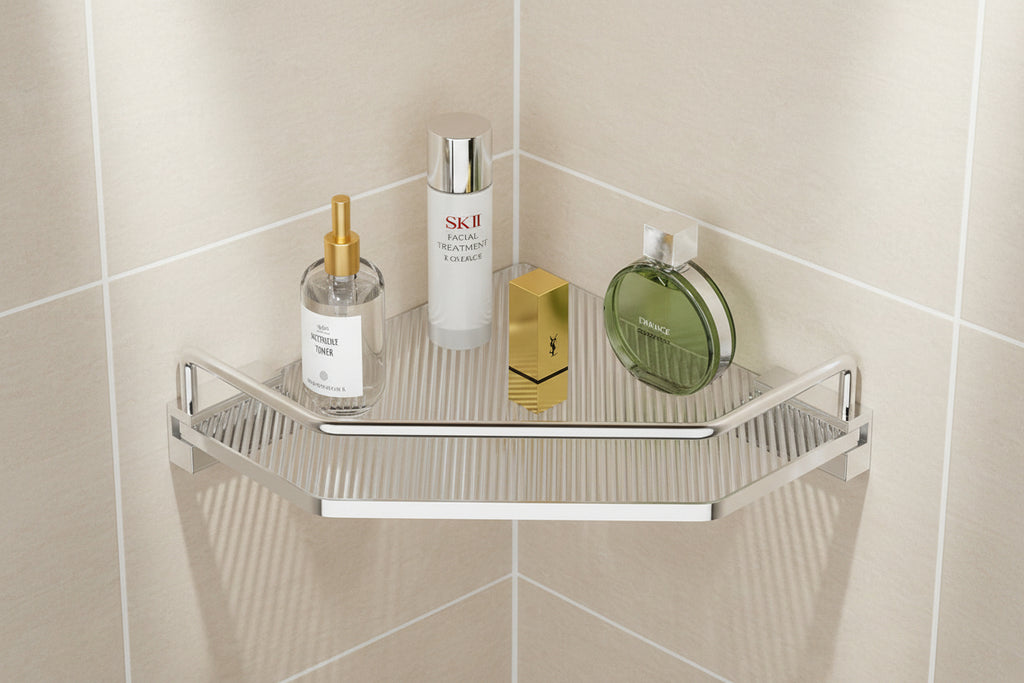 Etagere de douche d'angle sans perçage - Modern Aura SHOWERMATE