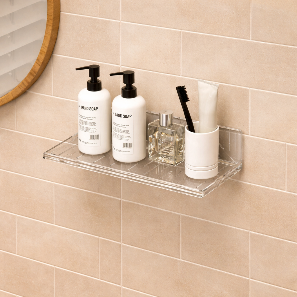 Etagere de douche sans perçage - Crystal Flow - SHOWERMATE