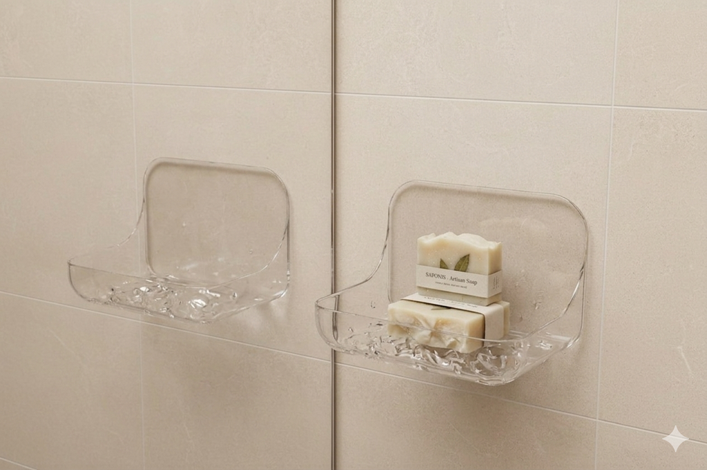 Etagere de douche sans perçage - Clarté flottante SHOWERMATE