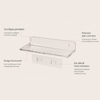 Etagère de douche sans perçage - Crystal Flow