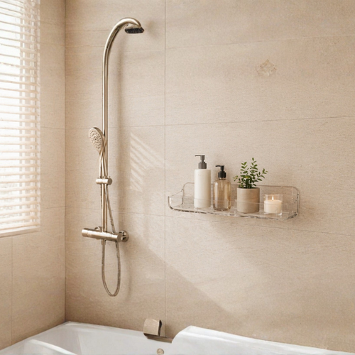Etagère de douche sans perçage - Clarté flottante