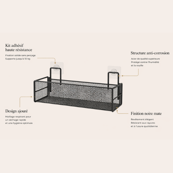 Etagère de douche Sans perçage - Noble Era
