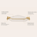 Etagère de douche d'angle sans perçage - Modern Aura