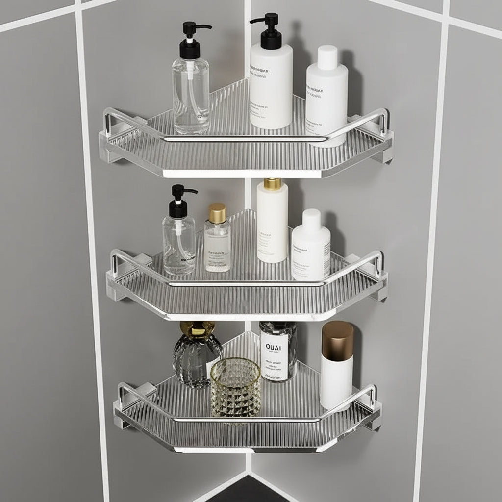 Etagere de douche d'angle sans perçage - Modern Aura SHOWERMATE